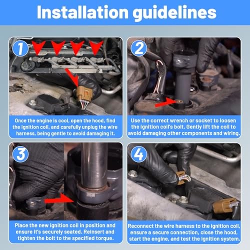 Engine Ignition Coil Pack - Compatible with Mercedes-Benz Vehicles - 2013 6