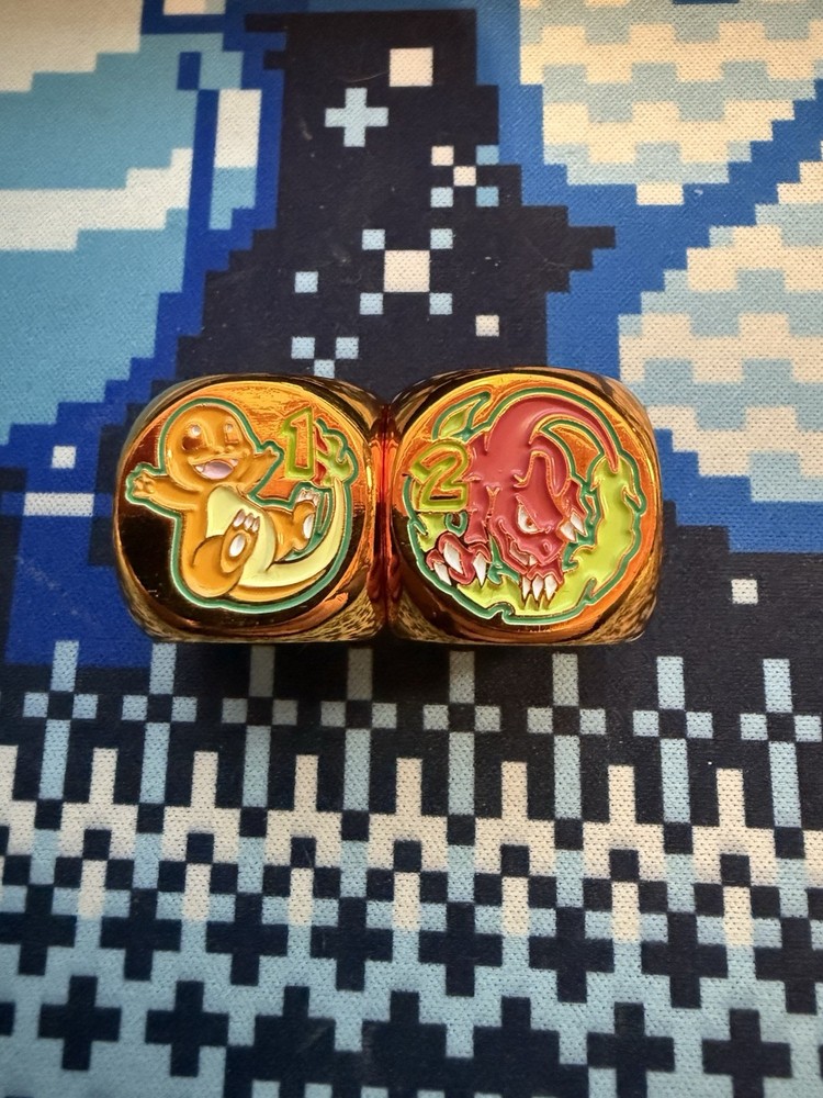 ManaMoon Charizard Evolution Metal Dice Pair X2