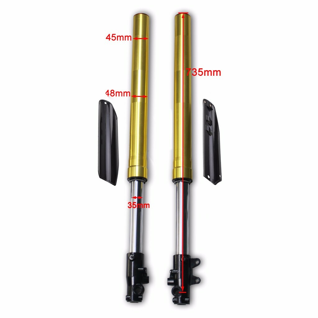 Upside Down 735mm Front Fork Suspension Pit Dirt Trail Bike Taotao SSR 125cc 150