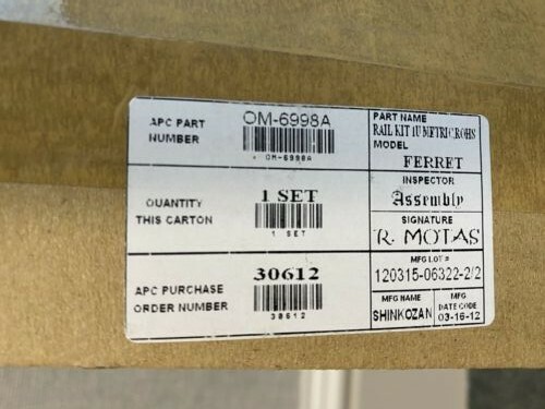 APC Rack Rails, OM-6998A, FERRET