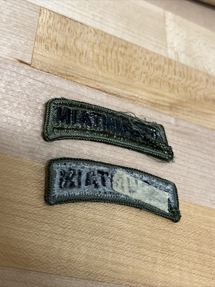 2 U.S. US CLOTH SUBDUED MOUNTAIN SHOULDER TAB