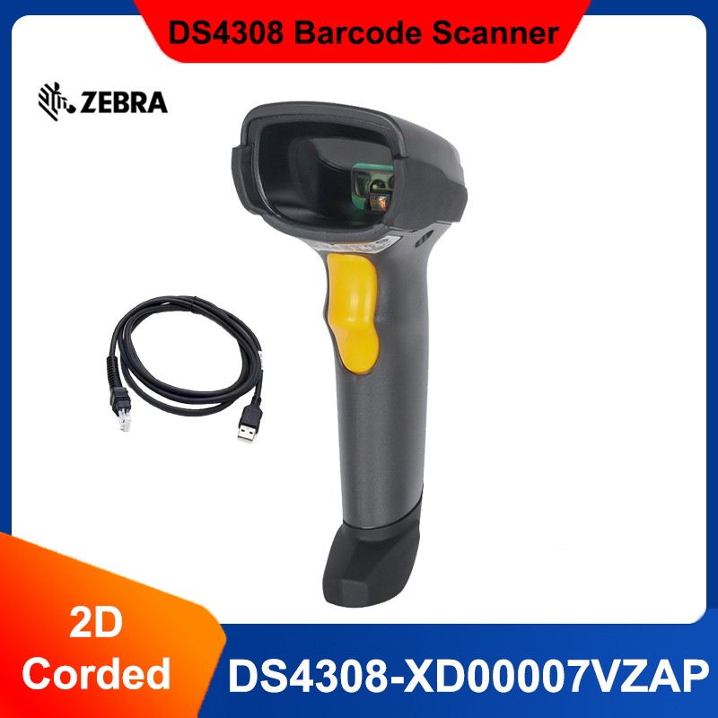 Zebra DS4308-XD 1D/2D Handheld Omni-Directional Barcode Scanner Imager+USB Cable