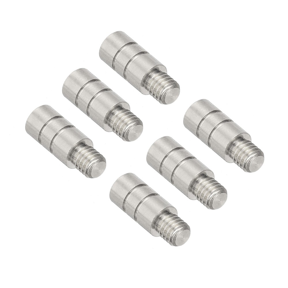 6Pcs Dart Weights 2g Brass Add Accentuator 2BA Thread Silver Tone
