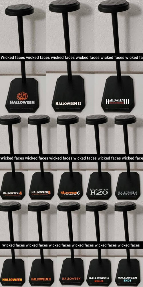 Michael Myers mask display stands