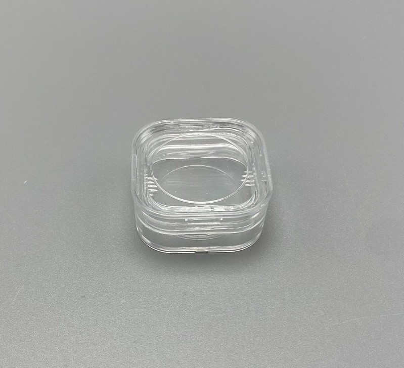 10pcs Dental Denture Hinged Display Box Film Membrane Storage Case 38*38*17mm