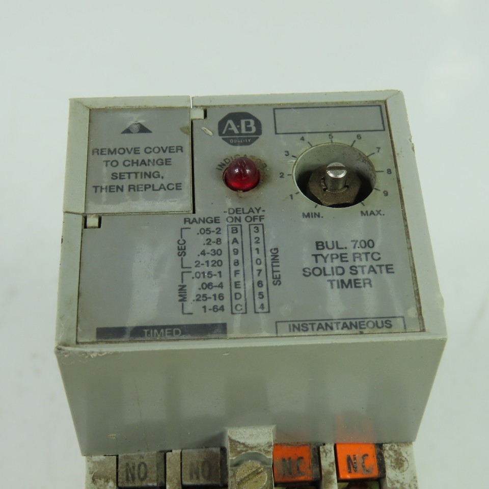 Allen Bradley 700-RTC11110U1 Ser A Solid State Timing Relay 120VDC