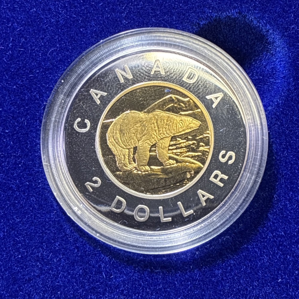 1996 Canada $2 Proof Coin and Bank Note Set