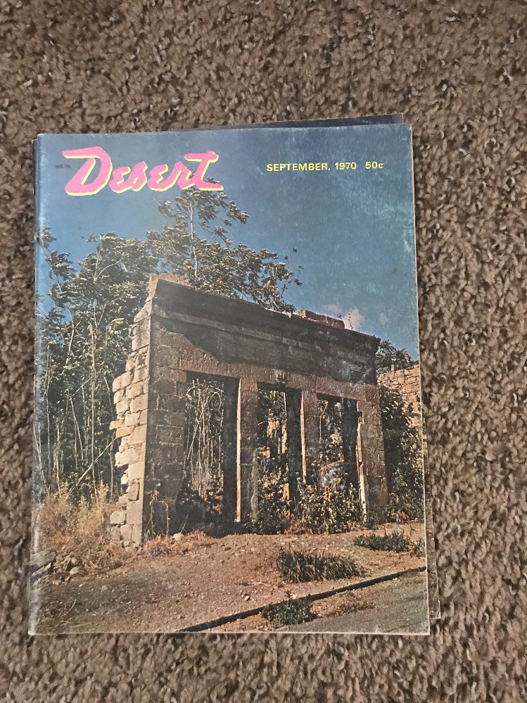 vintage Desert Magazine, September  1970