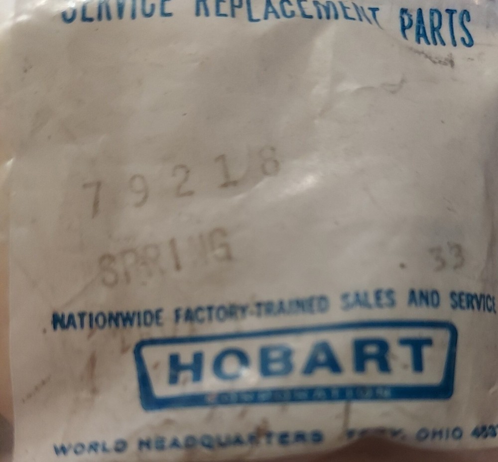 GENUINE HOBART Spring 00-079218 / 79218