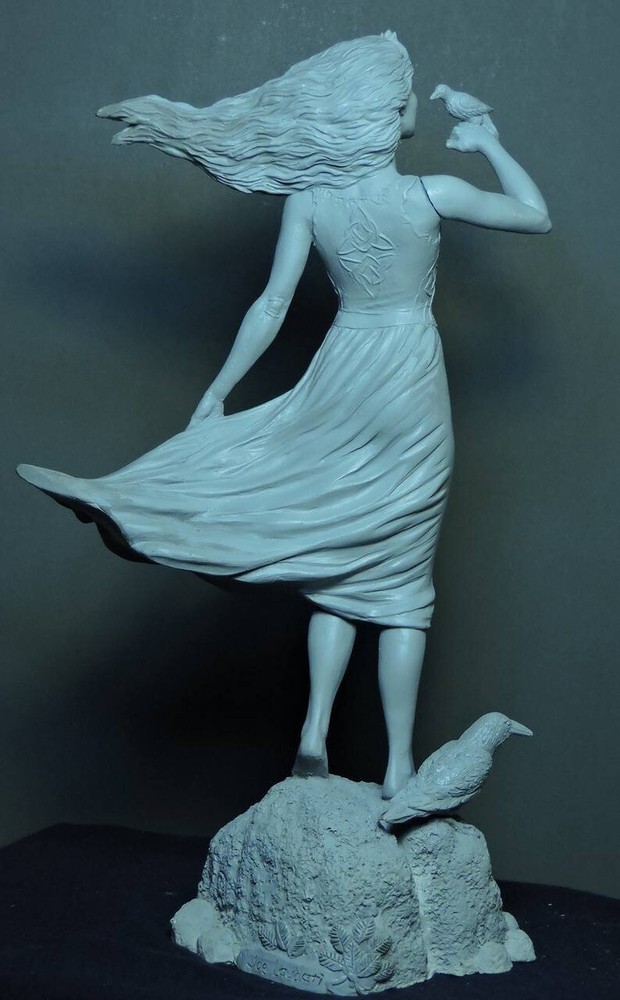 Branwen - Hand cast statue
