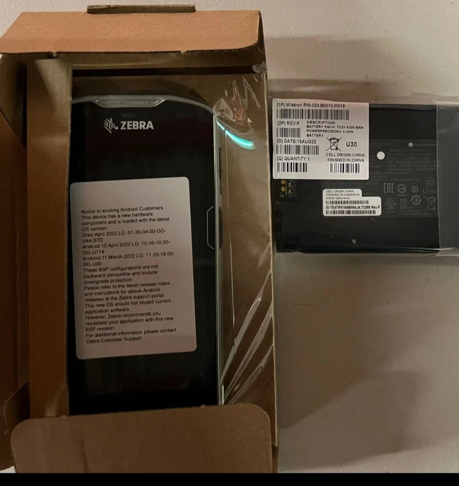 Zebra TC57 Android GMS Mobile Computer Barcode Scanner TC57HO-1PEZU4P-NA