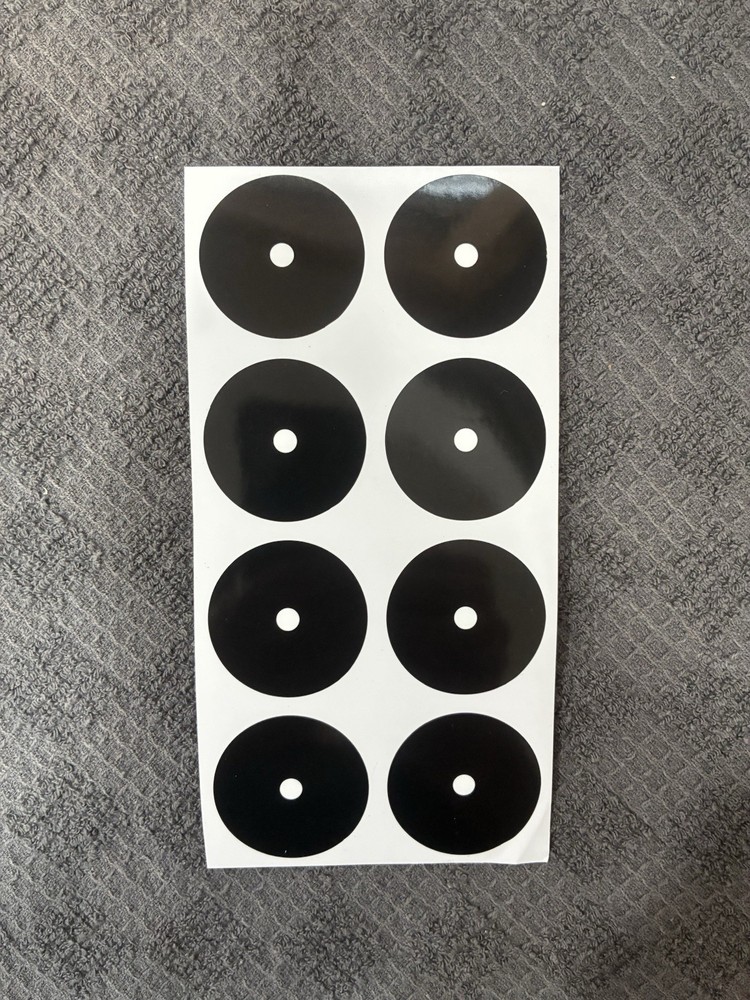 Pool Table Marker Dots, Billiard Spot, Eight-Ball Game Dots (8 per sheet)