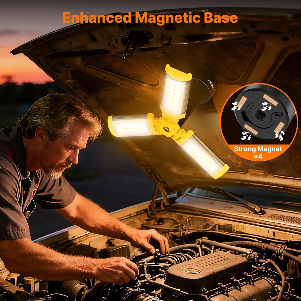 Camping Lights with Remote, 18000Mah Rechargeable Camping Lantern & LED Work Lig