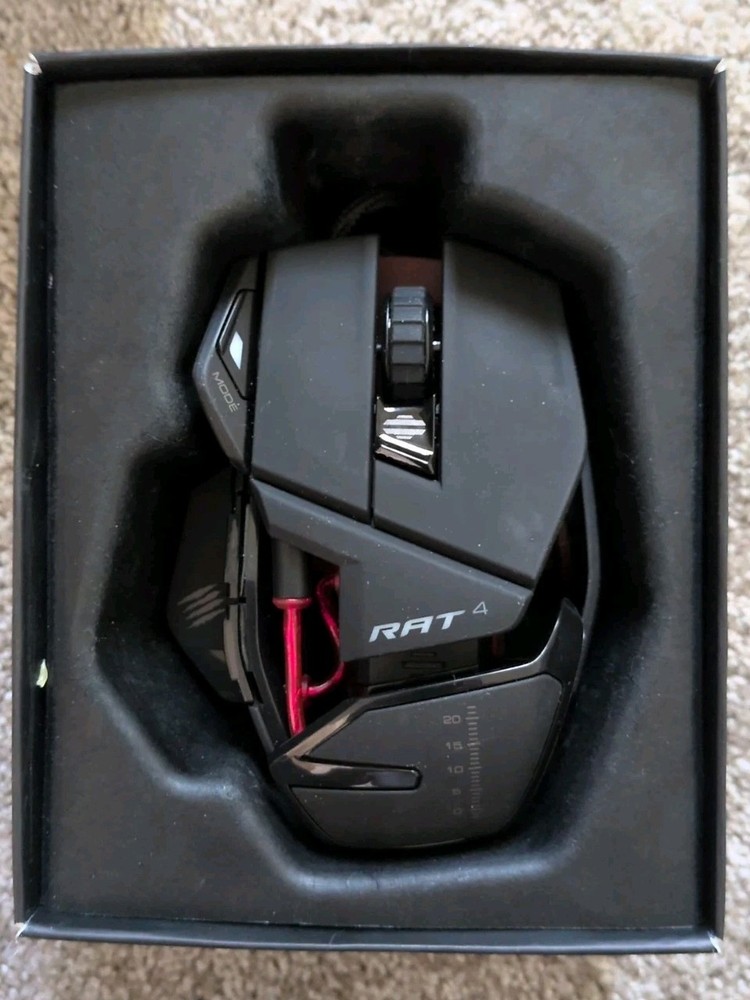 Mad Catz R.A.T. 4 Wired Optical Gaming Mouse Ex condition tested Computer