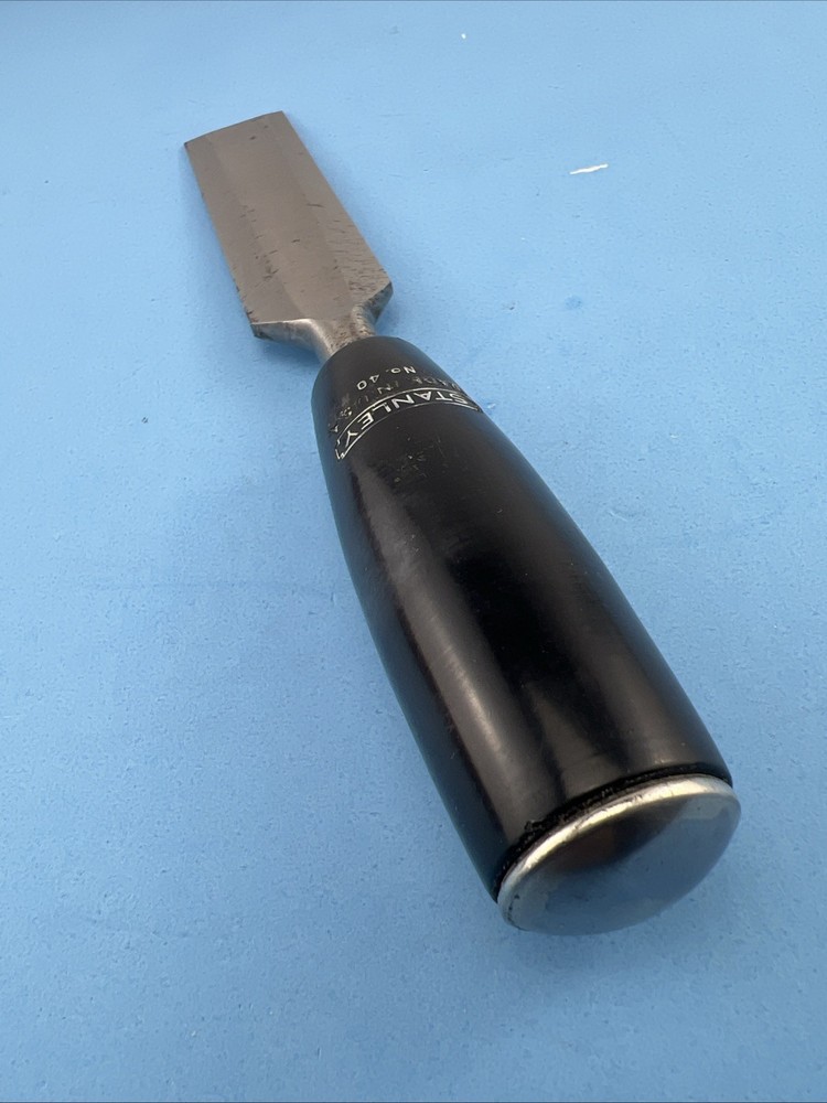 Vintage Stanley No. 40 Bevel Edge Paring Chisel 1-1/4'' Everlasting Chisel