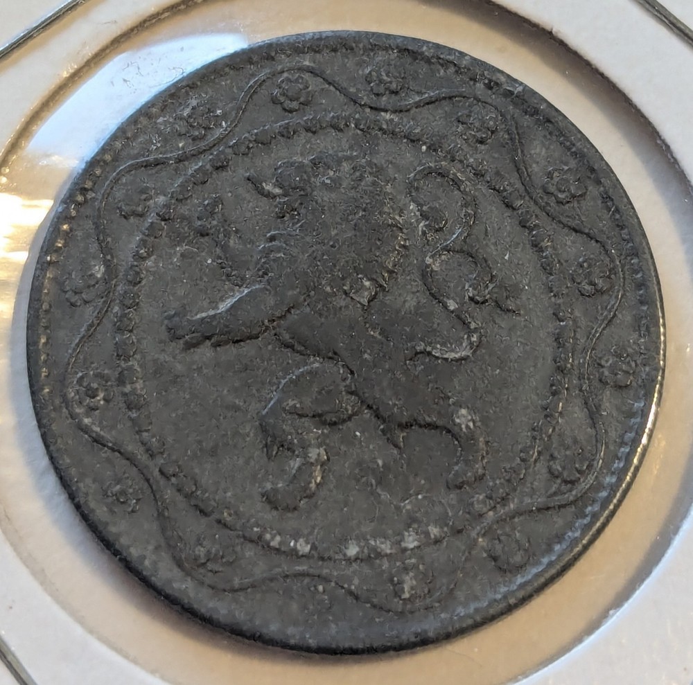 Belgium, 1915, 25 Cents