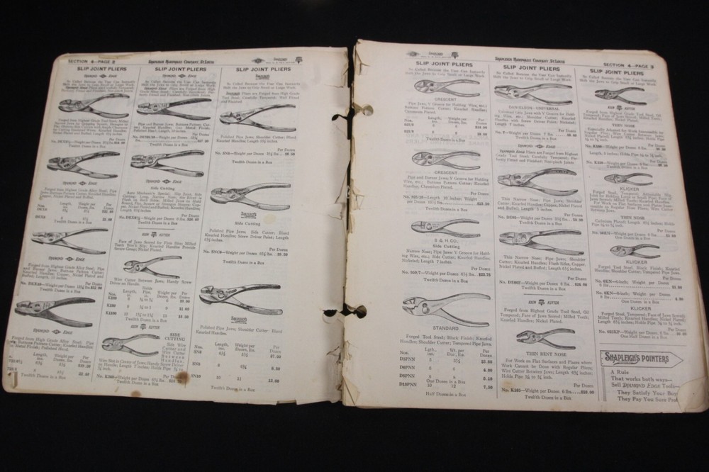 VTG Shapleigh's Tool Division Partial Catalog Rough Reference Keen Kutter DE