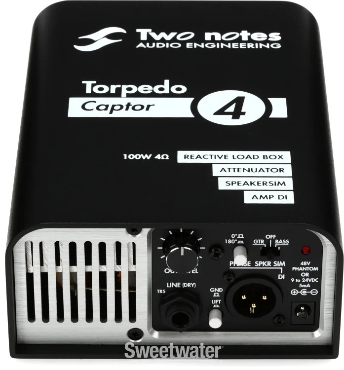 Two Notes Torpedo Captor Reactive Loadbox DI and Attenuator - 4-ohm