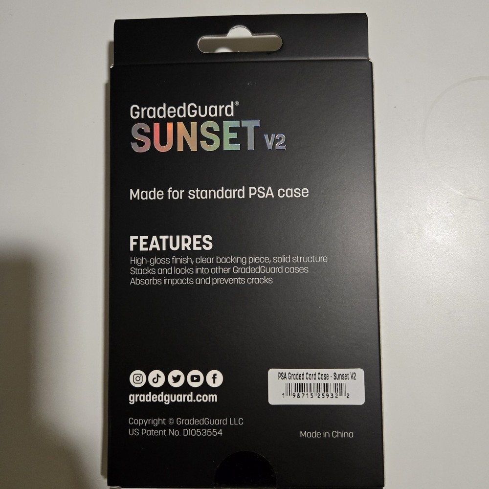 Graded Guard PSA Case Protector SUNSET V2 Limited Edition