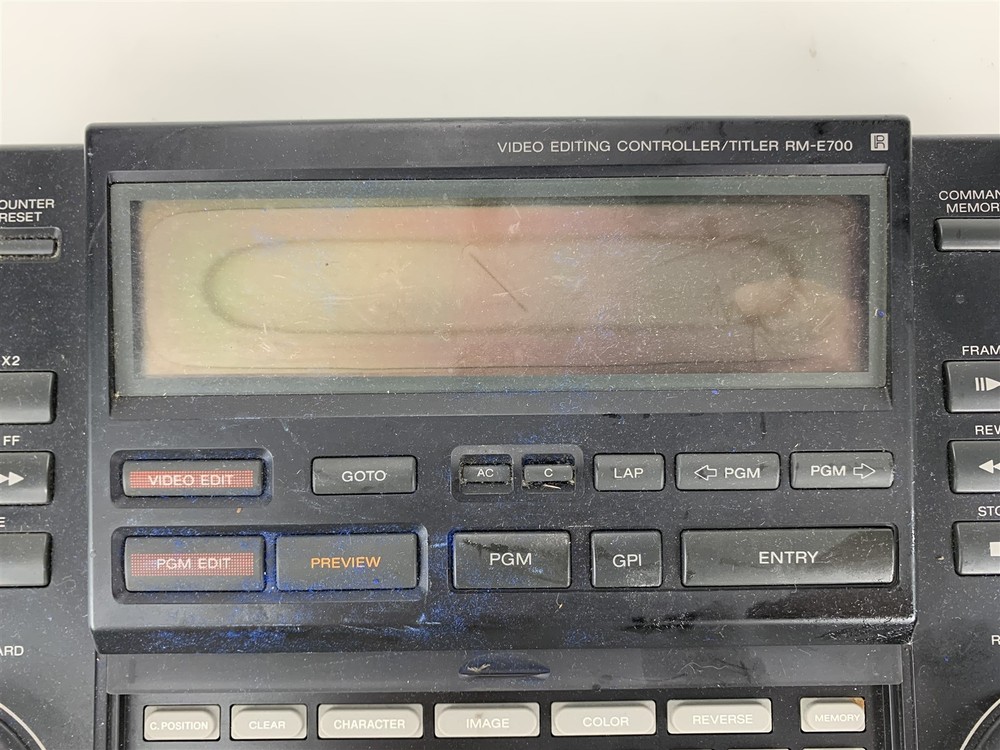 Sony Video Editing Controller/Titler RM-E700 - Bad Display