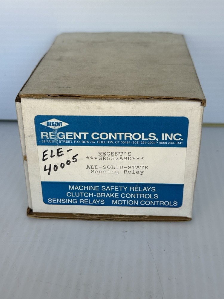Regent Controls SR552A9D All Solid State Sensing Relay