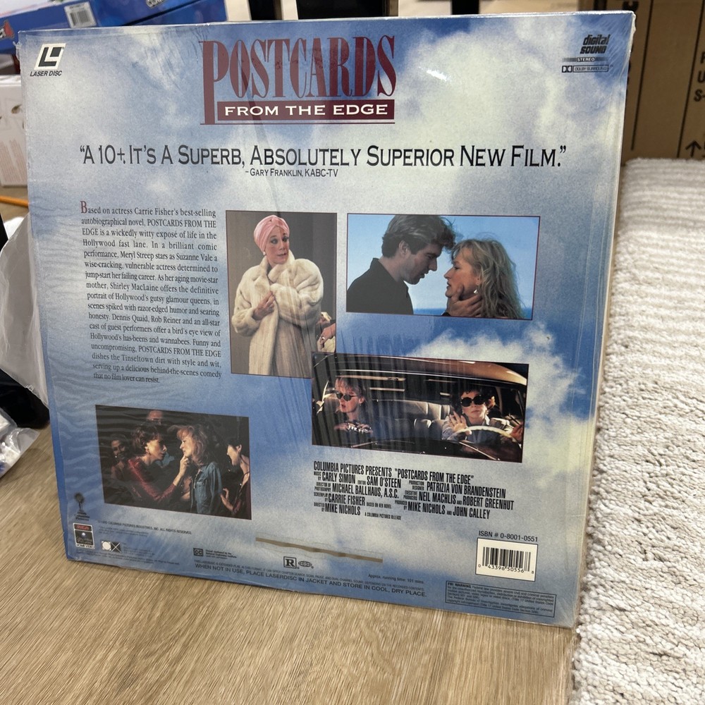 Postcards from the Edge Laserdisc new