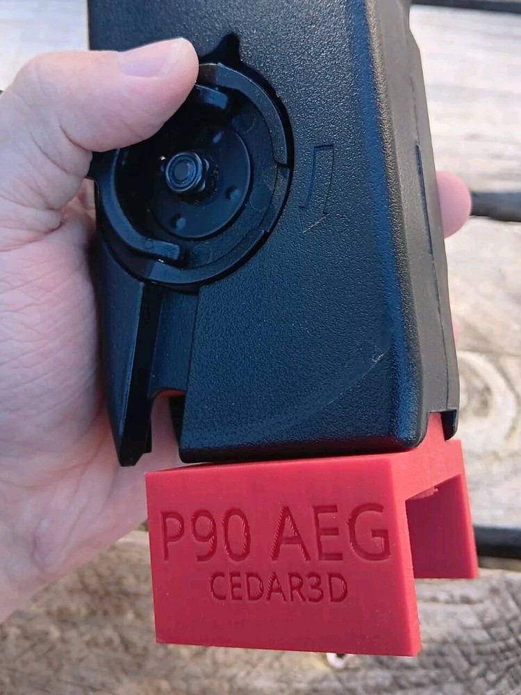 Airsoft P90 AEG Odin Speedloader Adapter (Red)