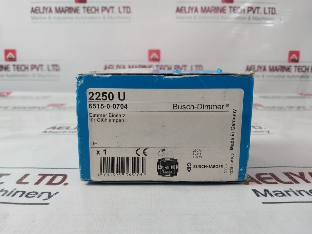 Busch-jaeger 2250 U Dimmer Insert For Incandescent Lamps