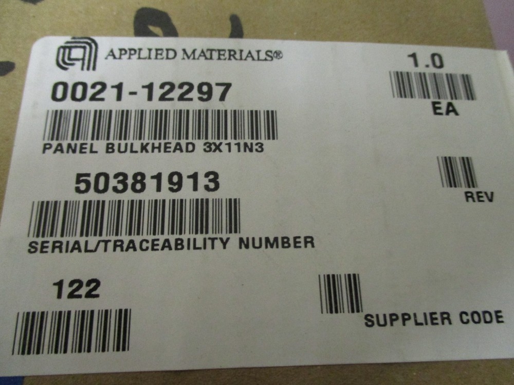 AMAT 0021-12297 Panel Bulkhead 3x11N3 413499