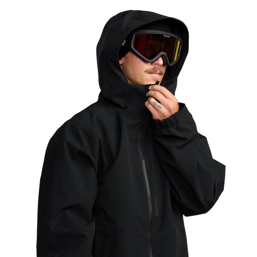Volcom Brighton Full Zip Men's Winter Jacket, Black, Medium