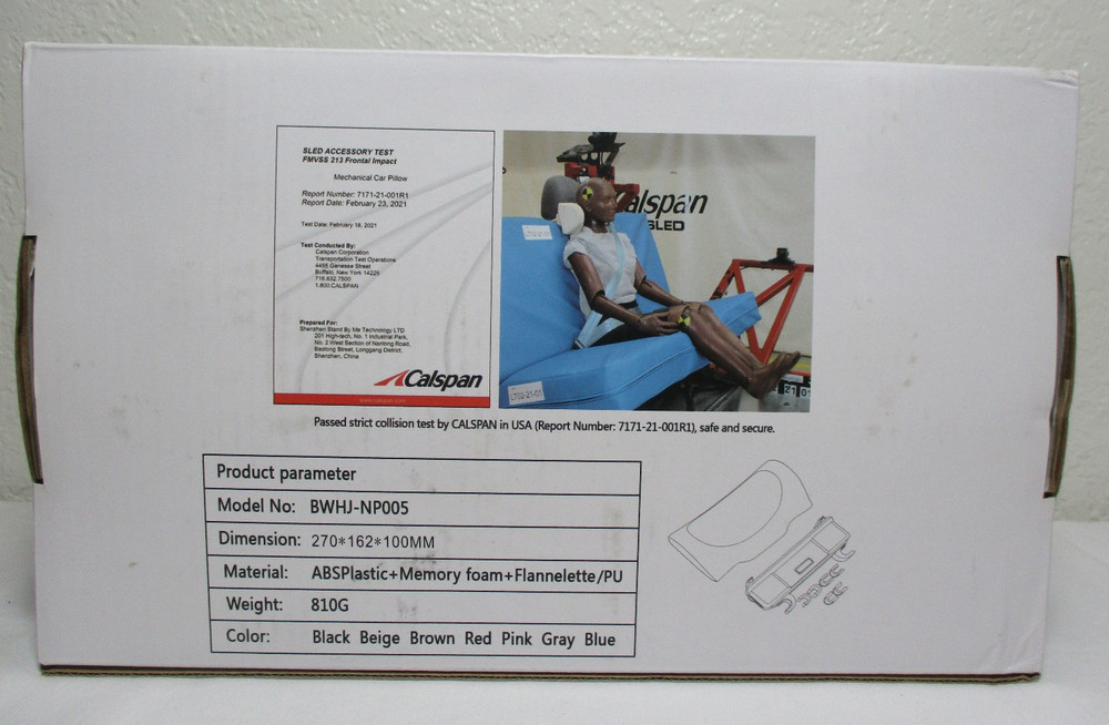 Adjustable Mechanical Headrest - Black - Can Adjust in 4 Directions!