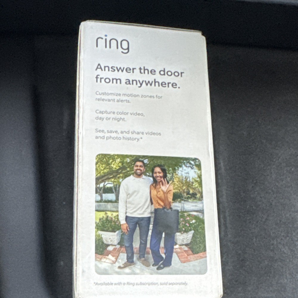 Ring Battery Powered HD Video Doorbell Silver Wireless Security Camera
