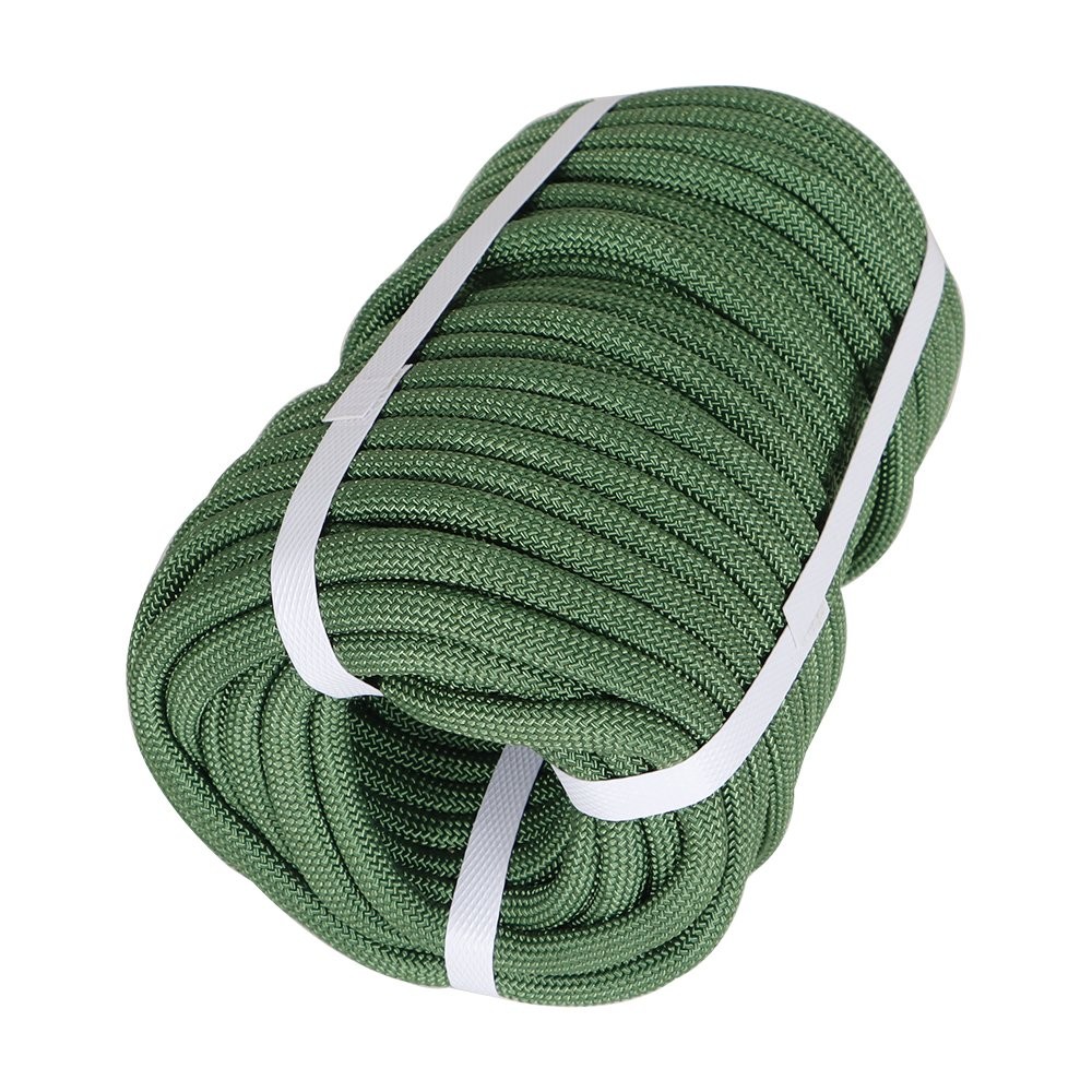 3520Lbs Armygreen High Strong Pulling Rope Braided Polyester Rope 3/8" × 100'