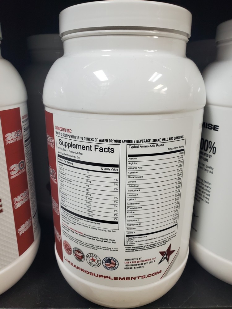 Like A Pro Premium Whey Protein Isolate Apple Cobbler