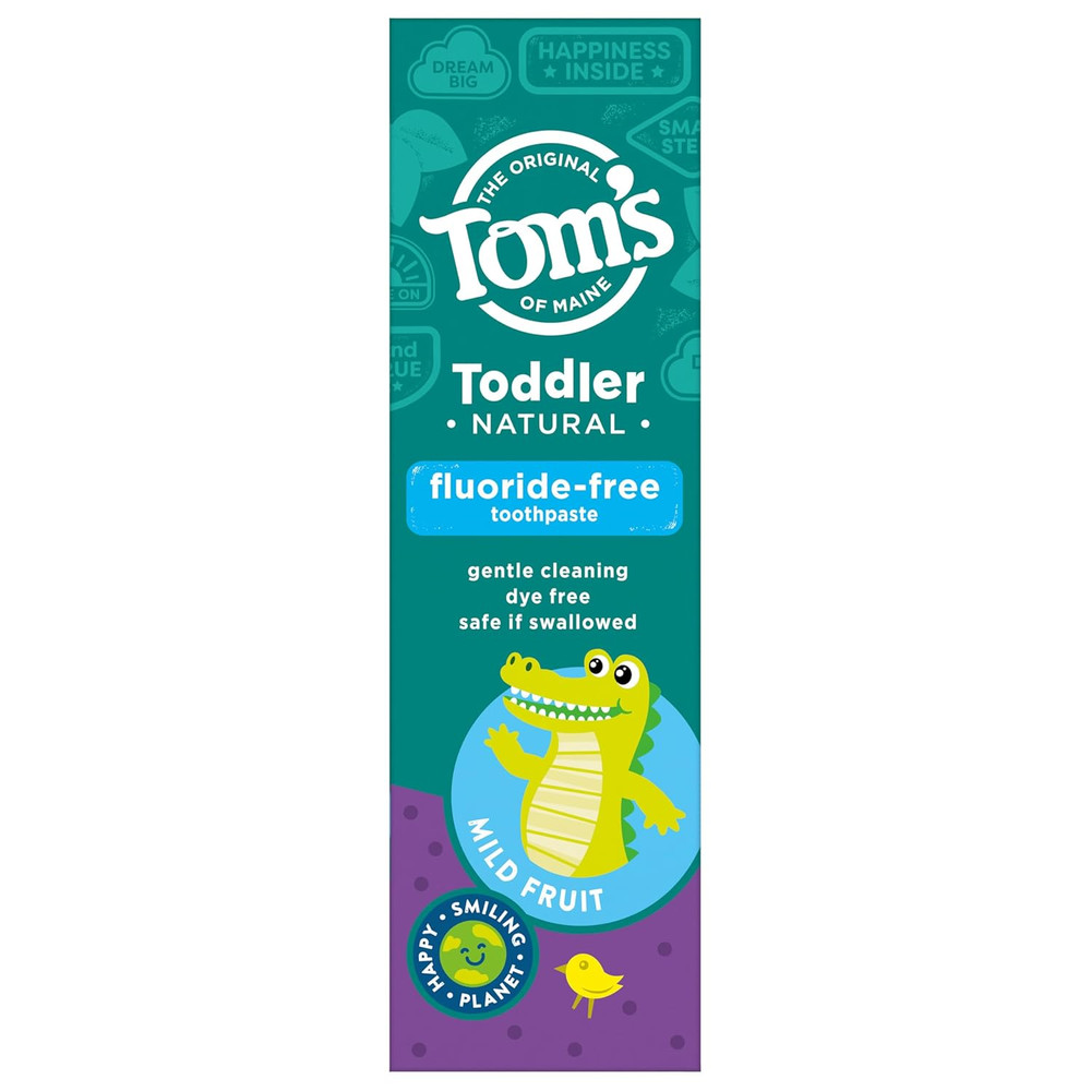 Fluoride-Free Toddler Training Toothpaste, Mild Fruit, 1.75 Oz. 3-Pack (Packagin