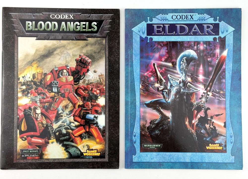 Games Workshop Warhammer 40K Codex Blood Angels + Eldar Paperback Books