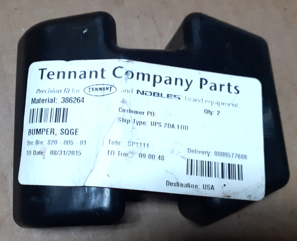 Tennant 386264 - Bumper, Squeegee