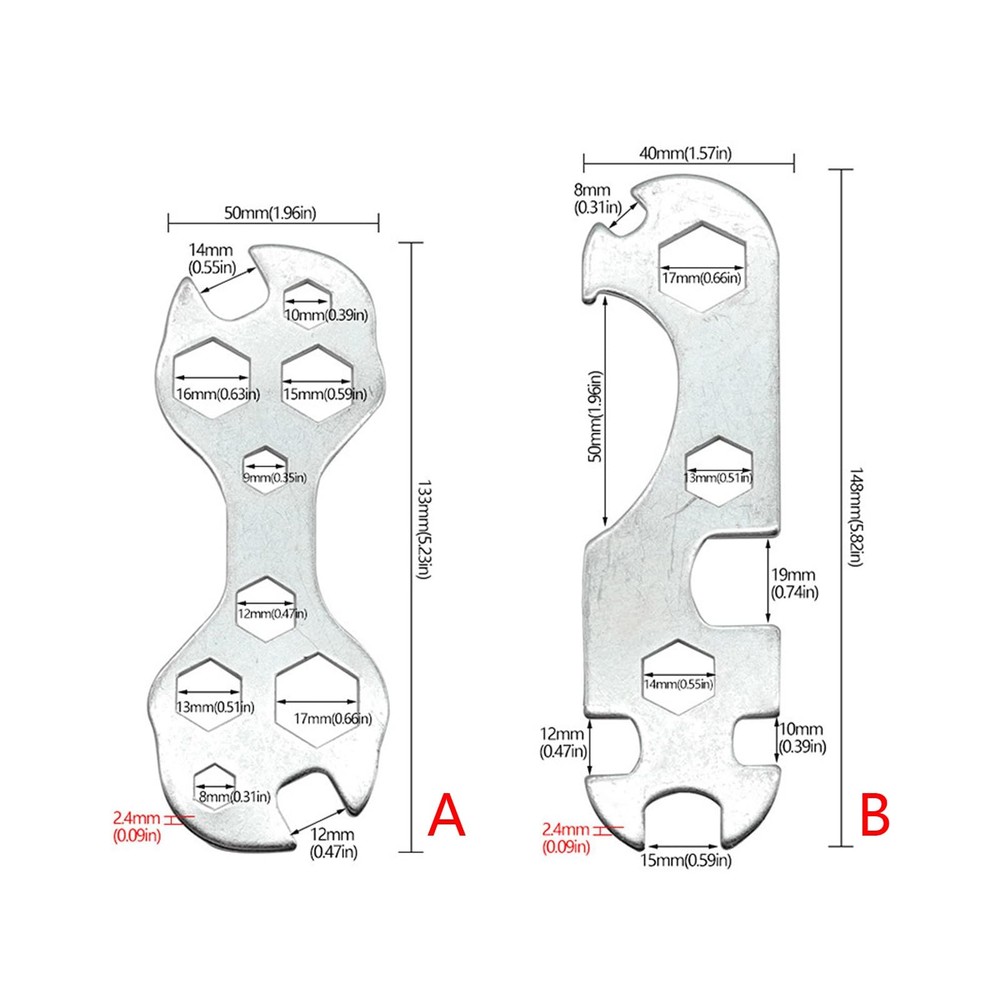 Bicycle Repair Multitool Wrench Carbon Structural Steel Maintenance Tool Set