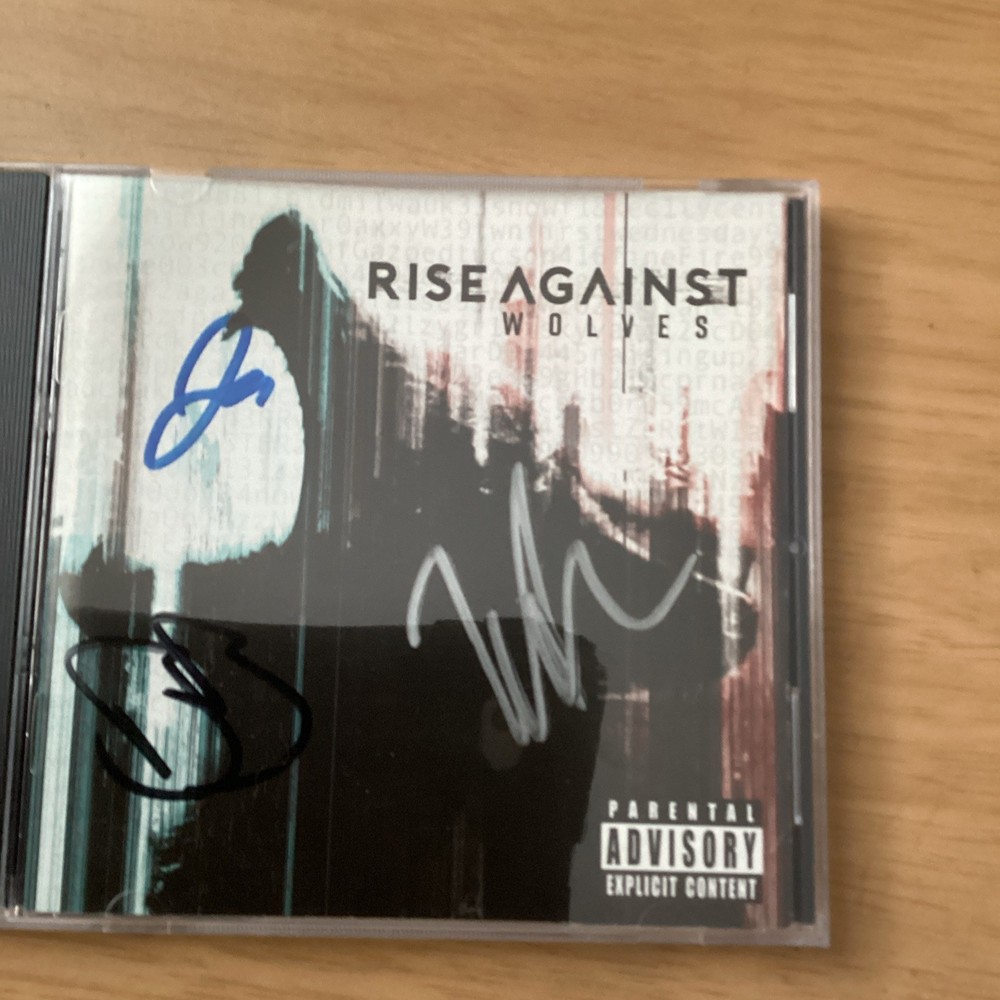Rise Against Autographed CD Cover No CD JSA