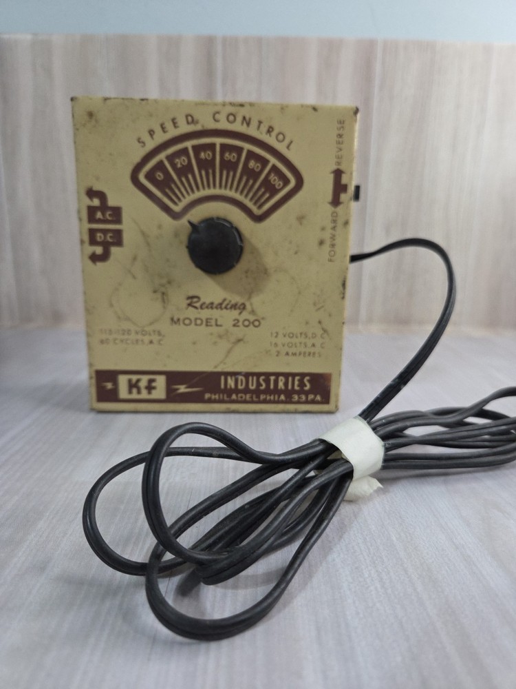 KF Industries Speed Control Reading Model 200 Train Controller - Not Tested