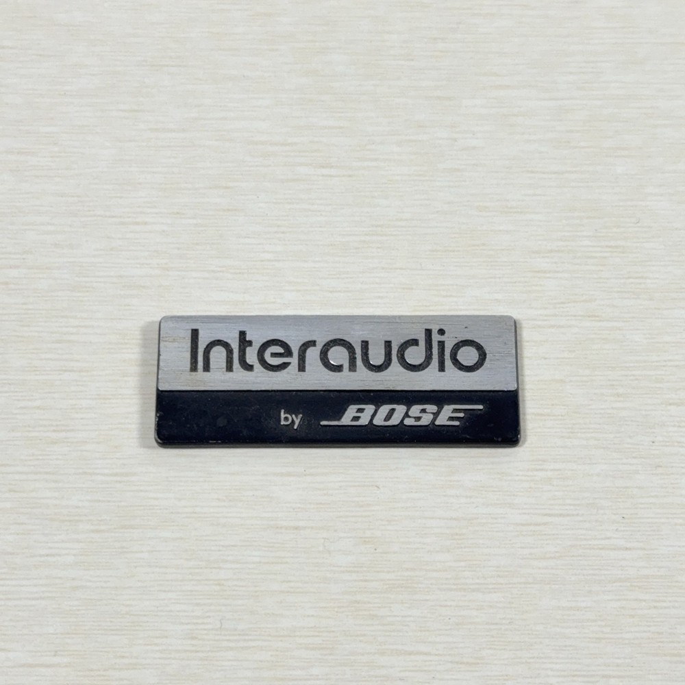 Vintage Interaudio by Bose Speaker Emblem Badge Logo Replacement