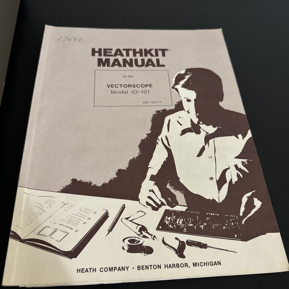 Vintage Heathkit IO-101 Vectorscope Powers On Includes Manual