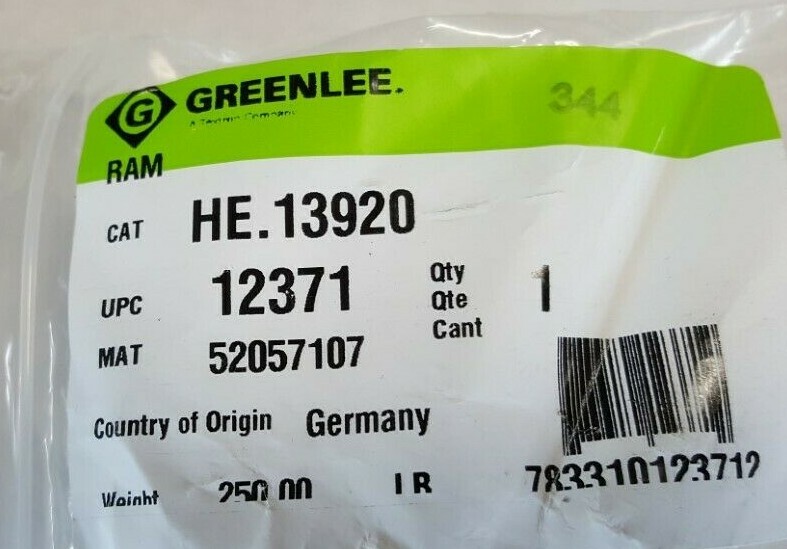GREENLEE RAM HE.13920