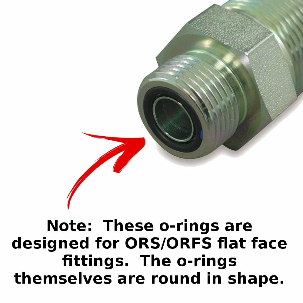 Captain O-Ring ORS/ORFS Flat Face Hydraulic Oring Seal Kit (180pc, Buna 90)