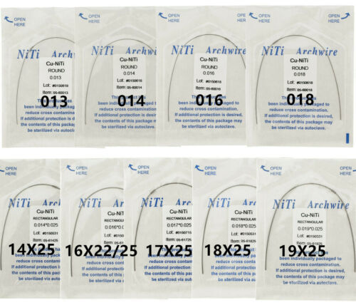 Dental Orthodontic Cu-Niti Arch Wires With Stops Round/Rectangular Ormco DAMON