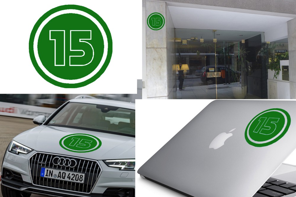 Number 15, Sticker Vinyl Version v02c
