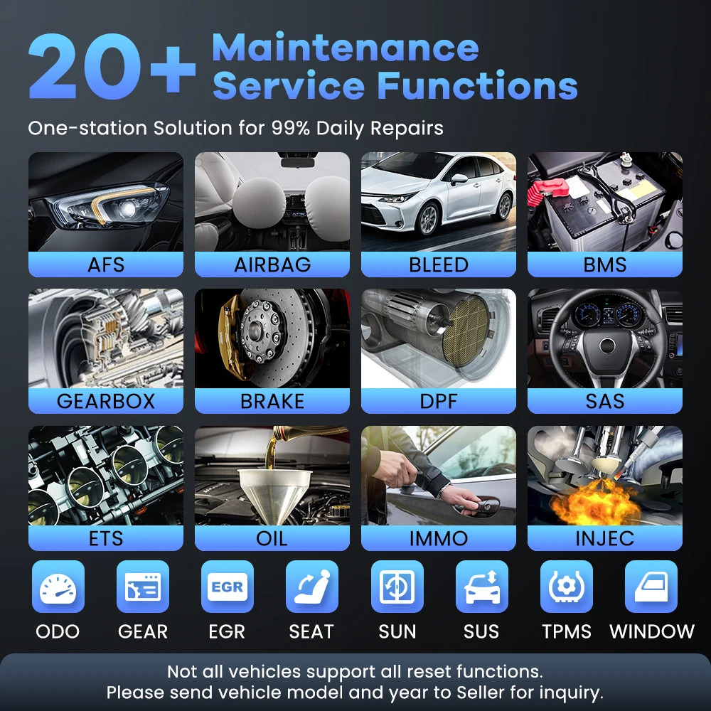 Mucar 682 OBD2 Scanner Full System Car Diagnostic Tool Fault Code Reader CANFD