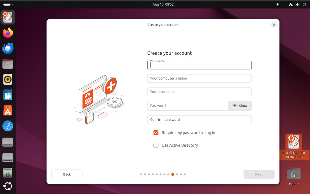 Ubuntu 24.04.3 LTS Bootable USB Live-Installer – Latest Version August 2025 –