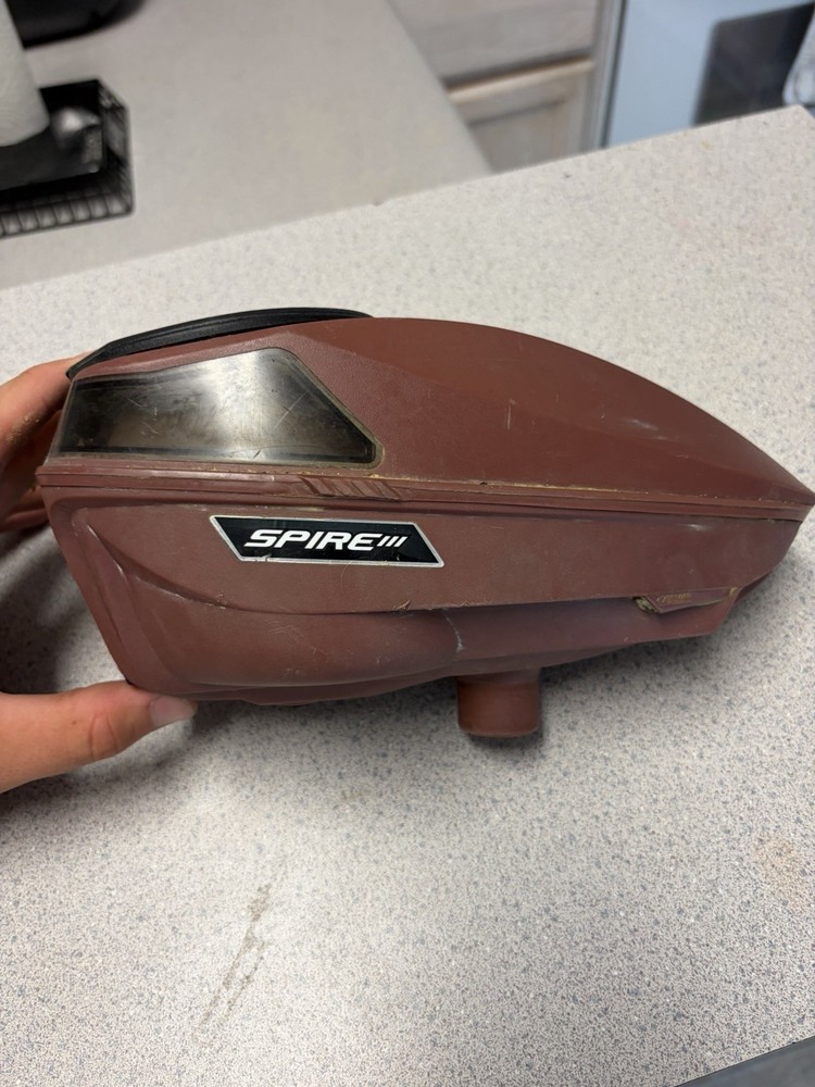 Virtue Spire III 3 Paintball Hopper Loader Matte Red