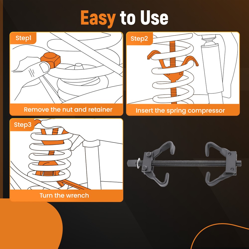 Coil Spring Compressor Internal Coil Strut Remover Installer Suspension Tool New